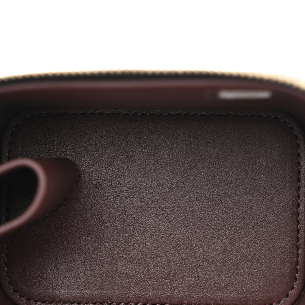 Caviar Quilted Mini Vanity Case With Chain Black