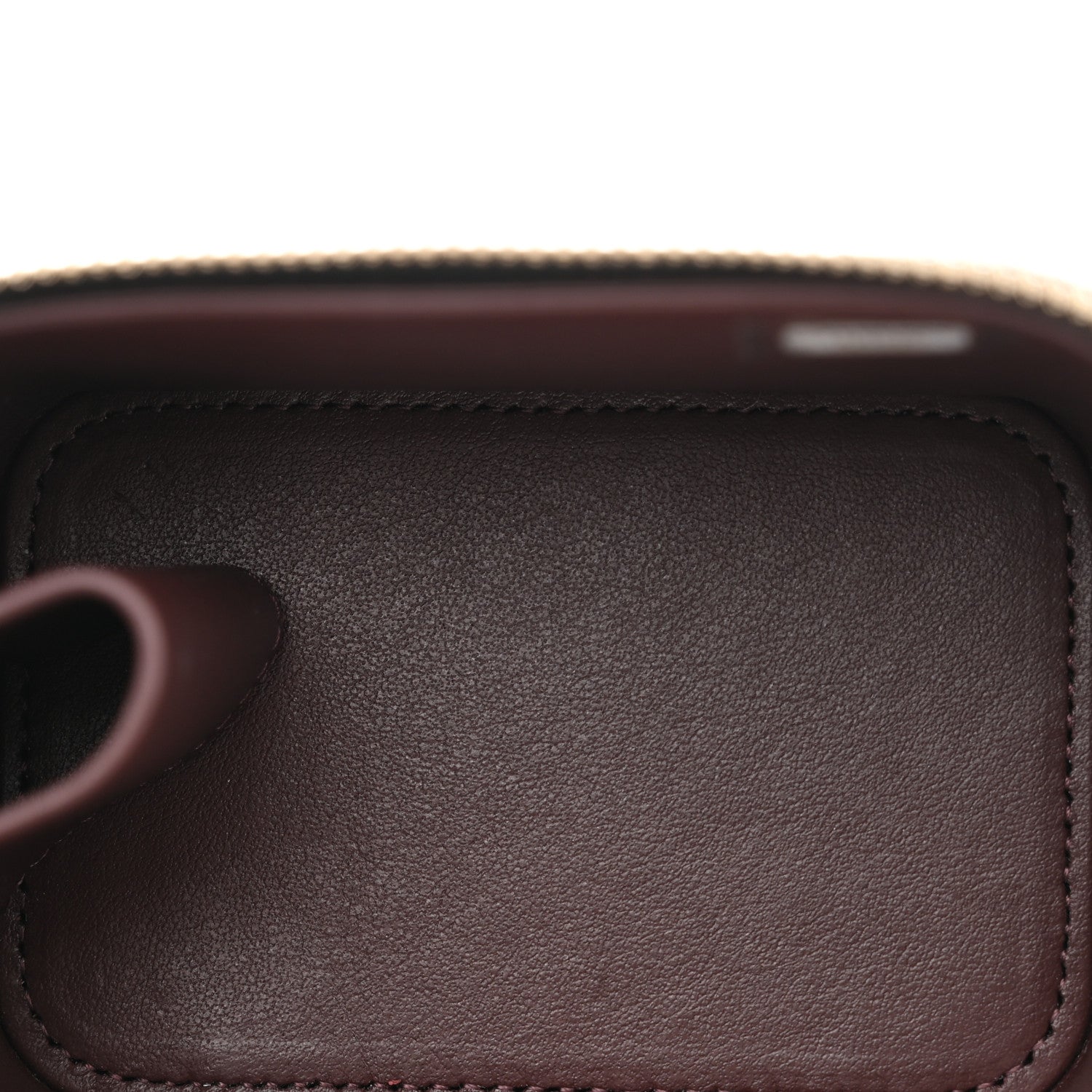 Caviar Quilted Mini Vanity Case With Chain Black