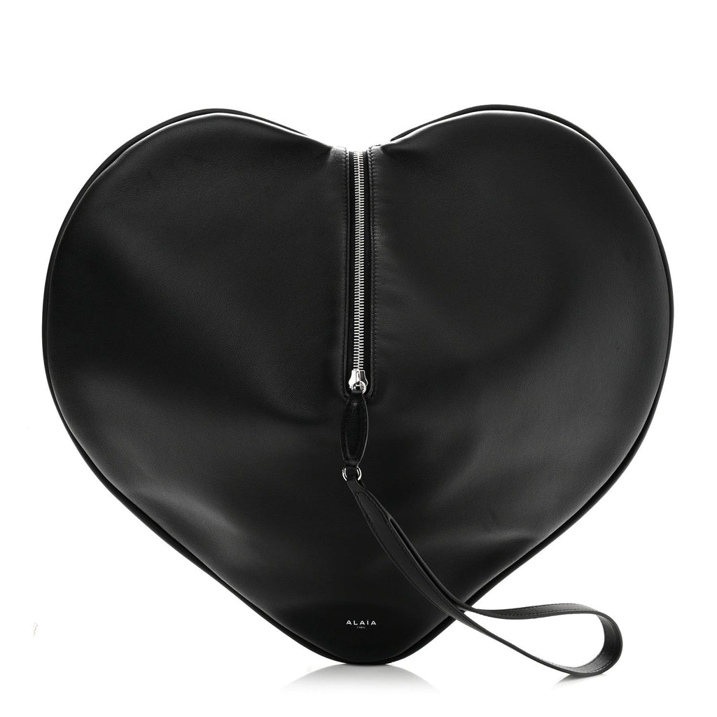 Lambskin Le Coeur Soft Clutch Black