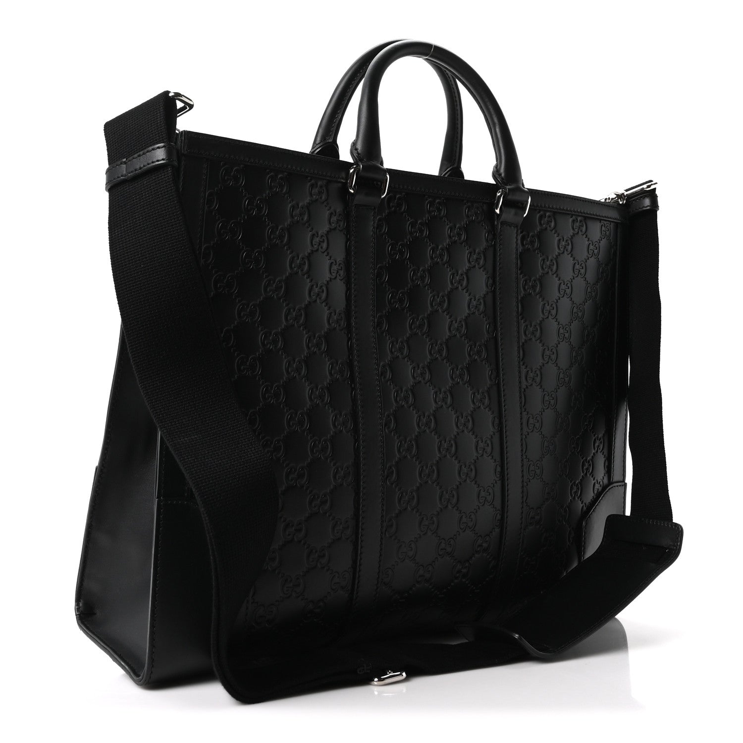 Guccissima Signature Briefcase Black