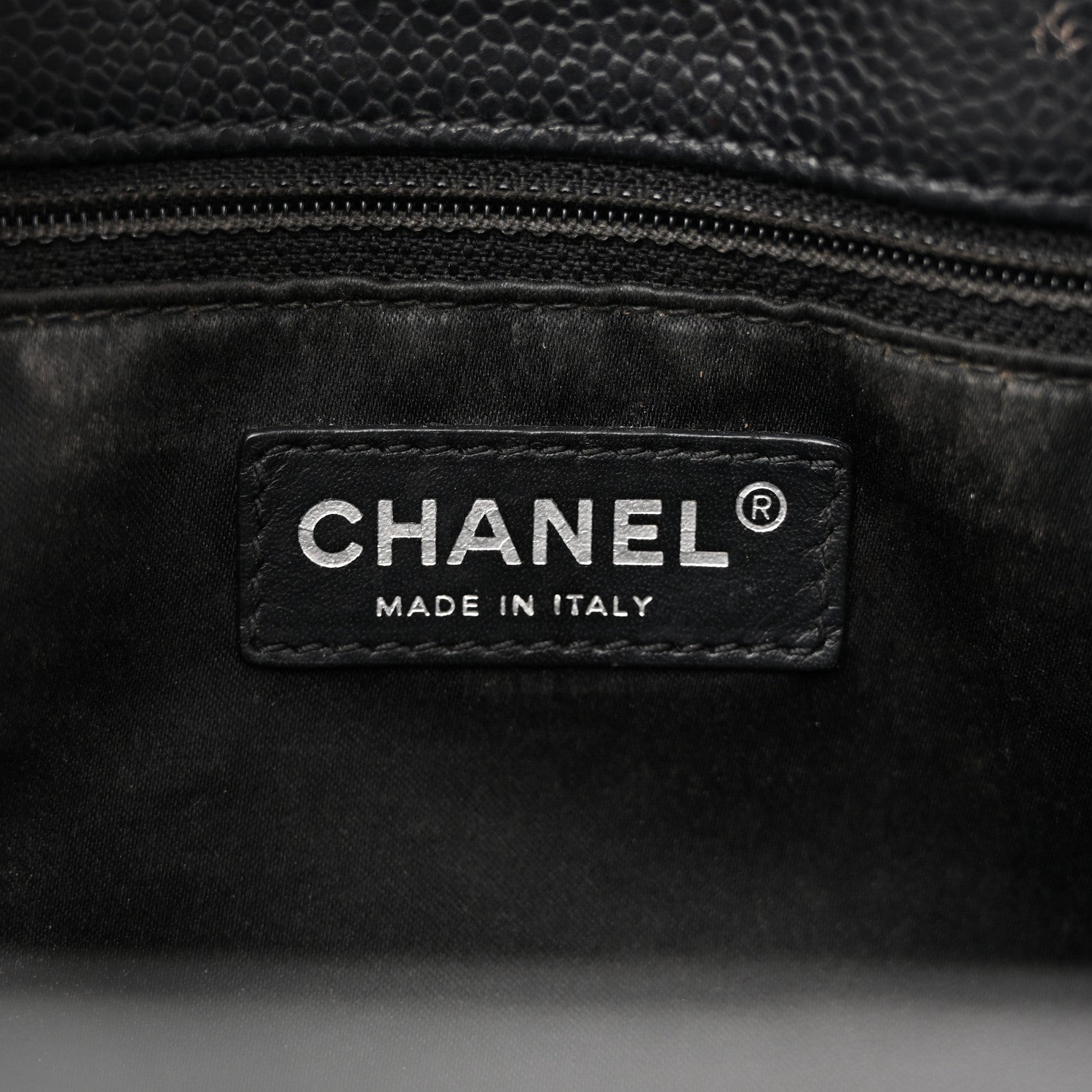 Caviar Quilted Grand Shopping Tote GST Black