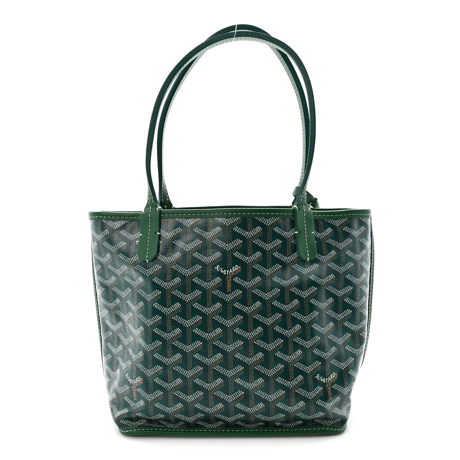 Goyardine Reversible Mini Anjou Green