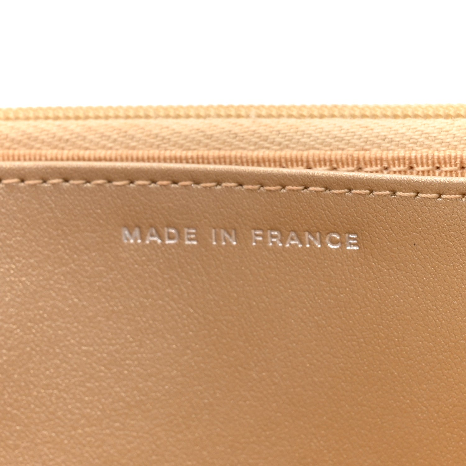 Metallic Lambskin Quilted Wallet On Chain WOC Gold Black