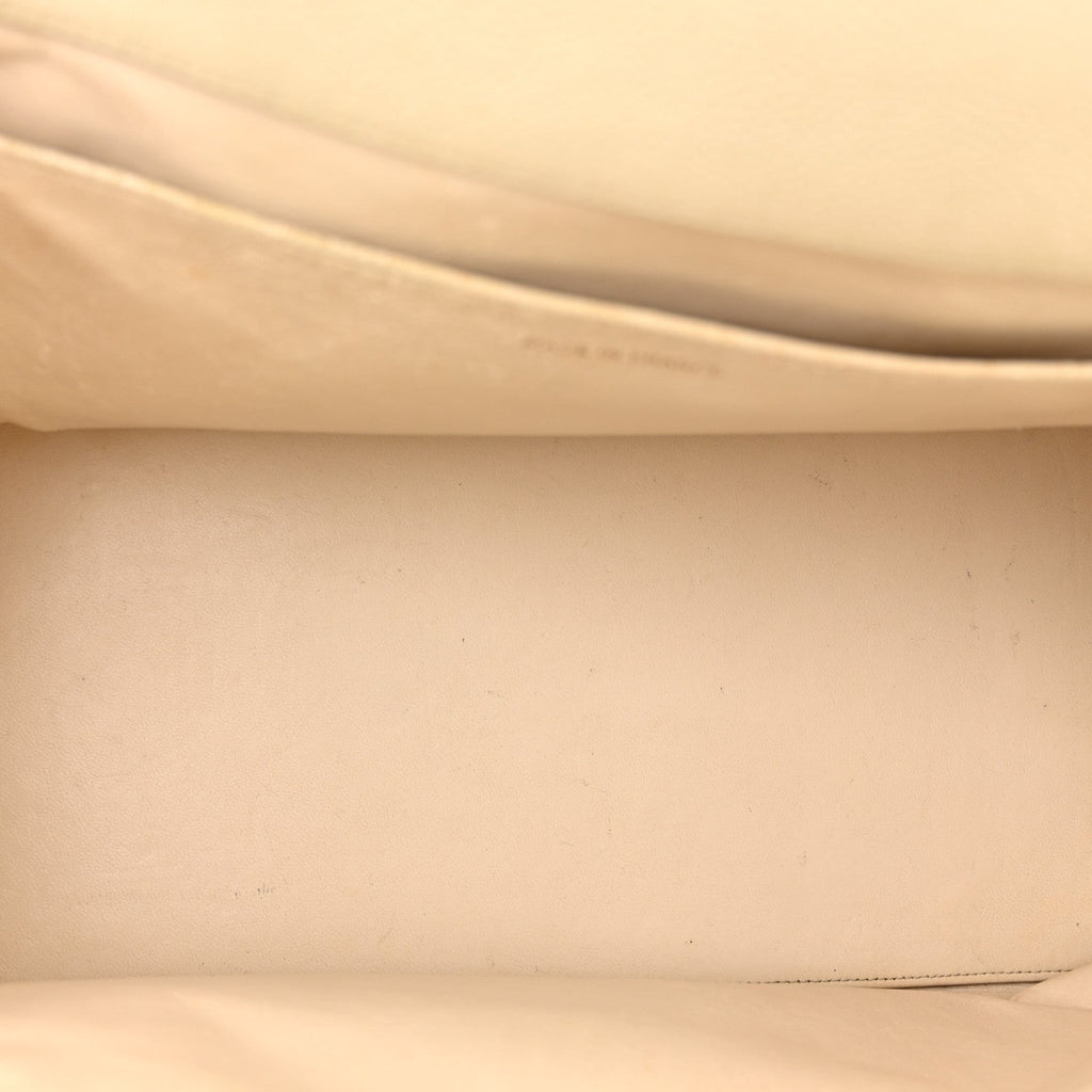 Caviar Quilted Timeless CC Shopping Tote White