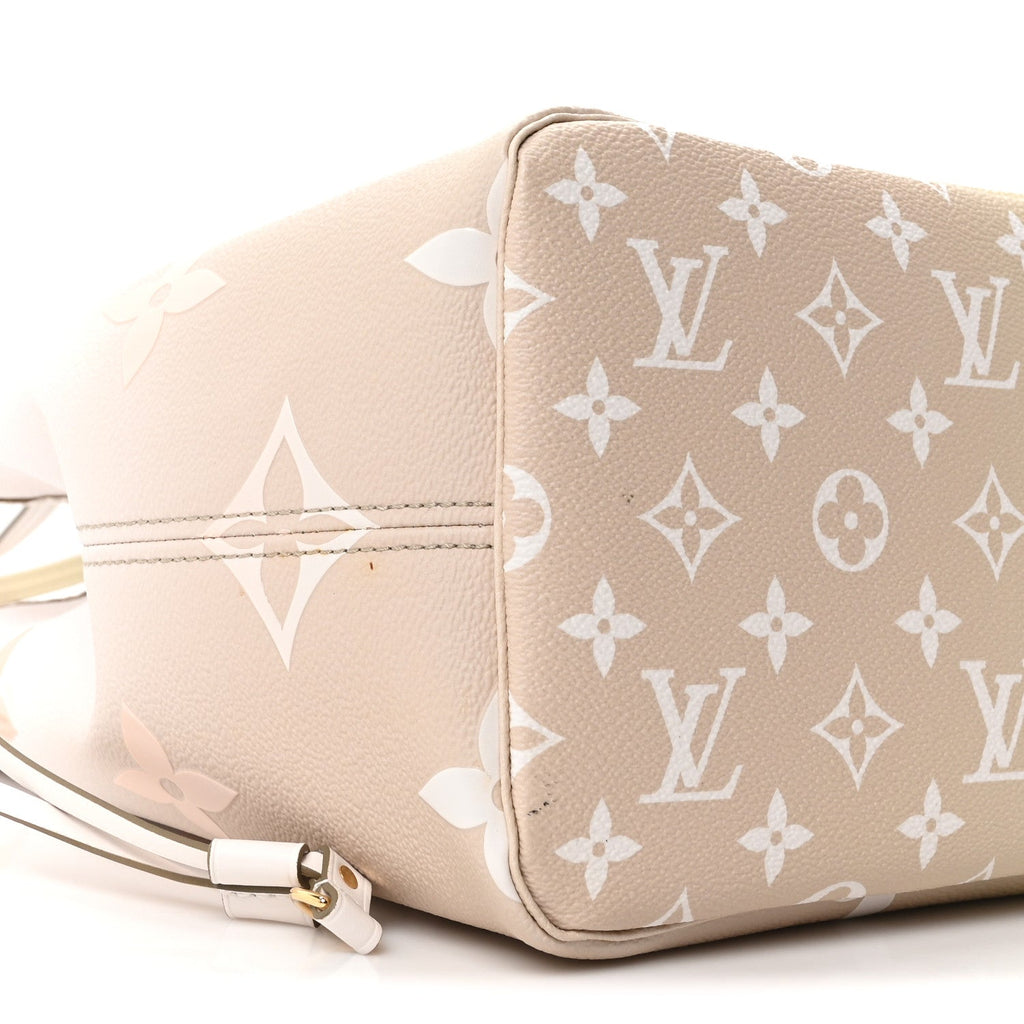 Monogram Giant Spring In The City Neverfull MM Sunset Kaki