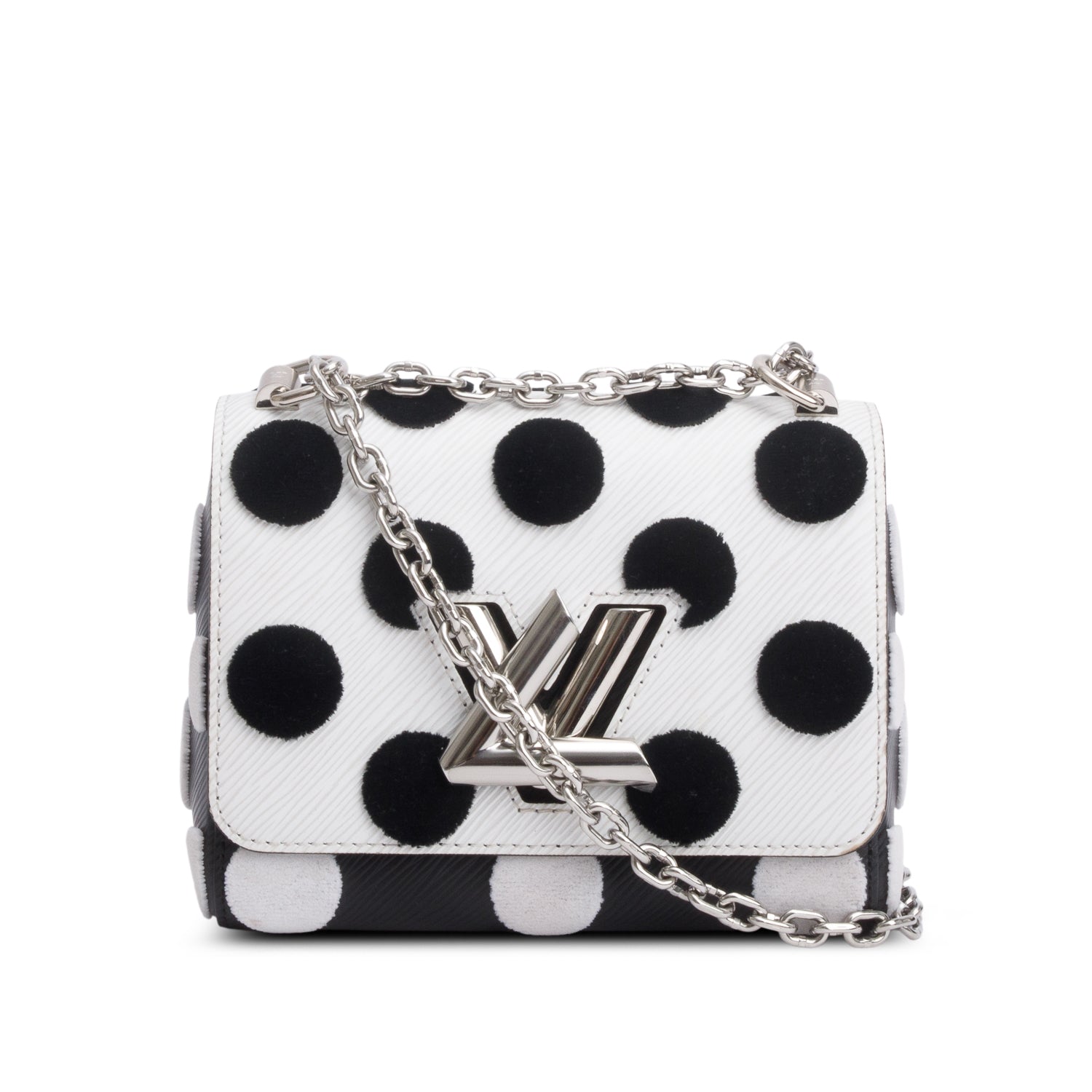 Louis Vuitton Black/White Epi Leather Polka Dots Twist PM Shoulder Bag