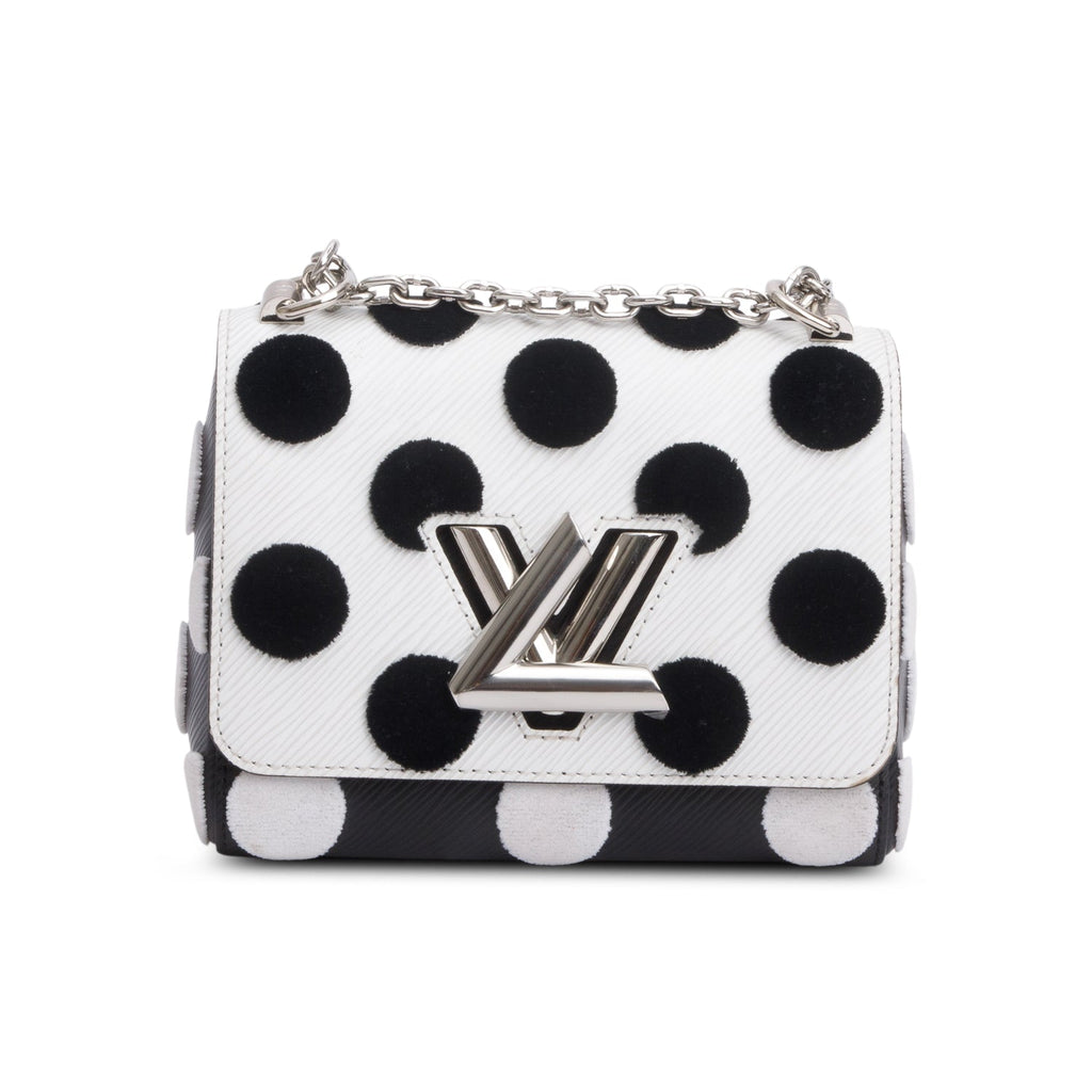 Louis Vuitton Black/White Epi Leather Polka Dots Twist PM Shoulder Bag