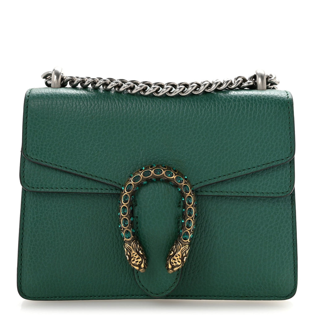 Calfskin Mini Dionysus Shoulder Bag Emerald