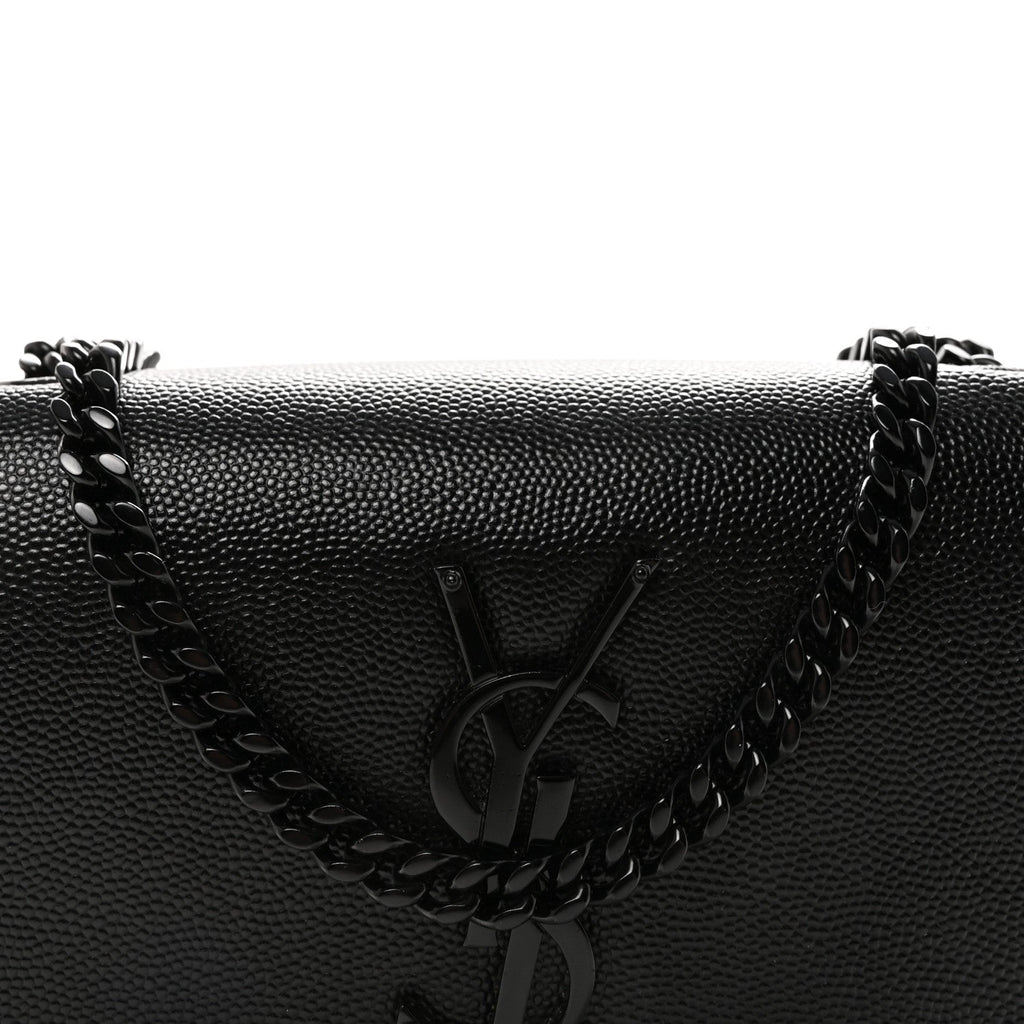 Grain De Poudre Small Monogram Monochrome Kate Satchel Black