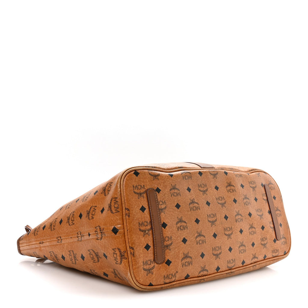 Visetos Large Liz Reversible Shopper Tote Cognac