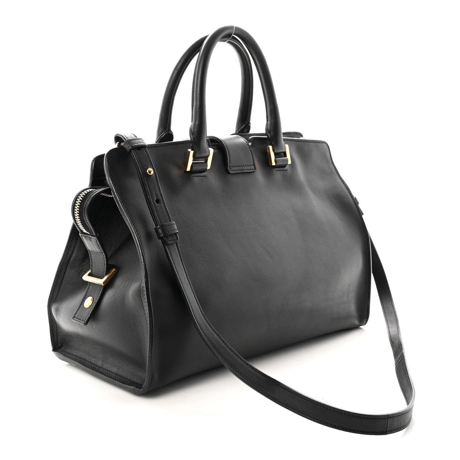 Calfskin Small Classic Y Cabas Black