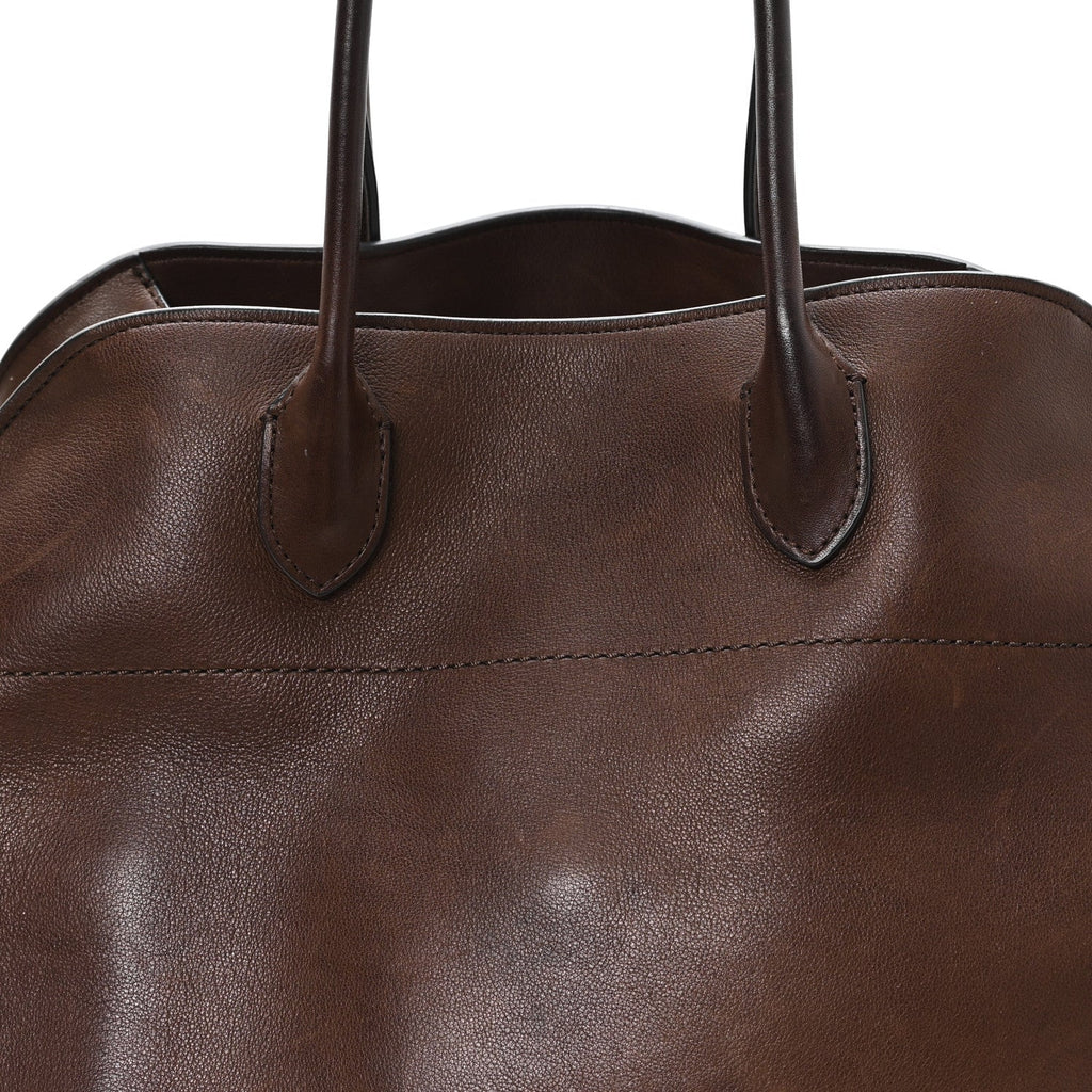 Polished Saddle Calfskin Soft Margaux 15 Chestnut