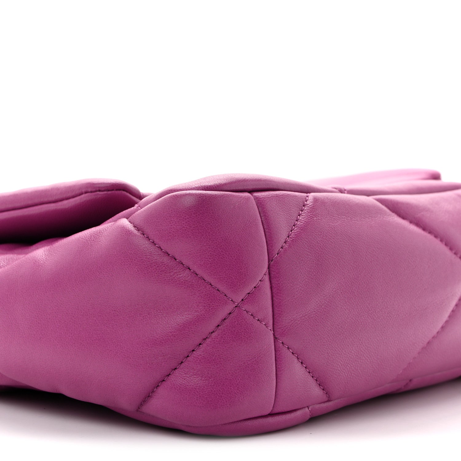 Lambskin Quilted Medium Chanel 19 Flap Purple