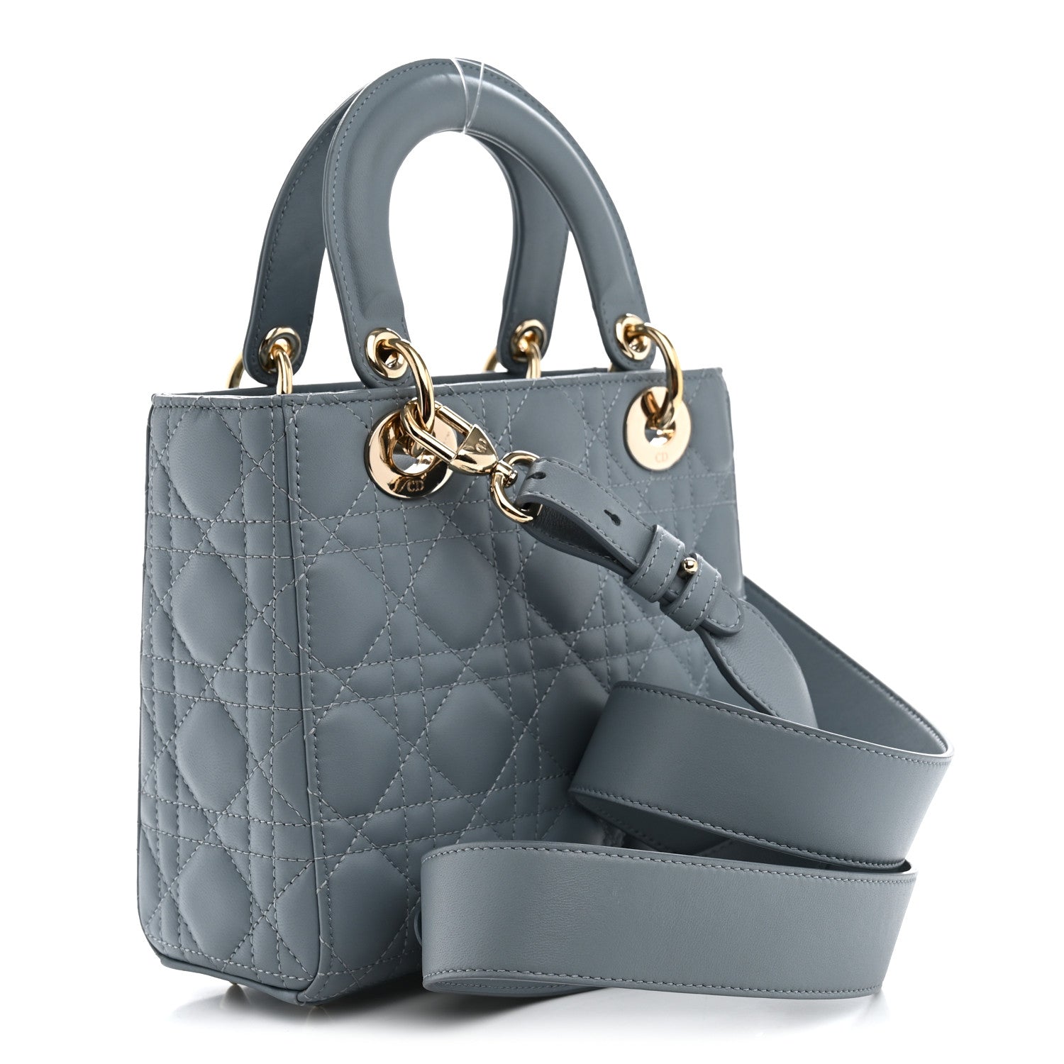 Lambskin Cannage Small My ABCDior Lady Dior Cloud Blue