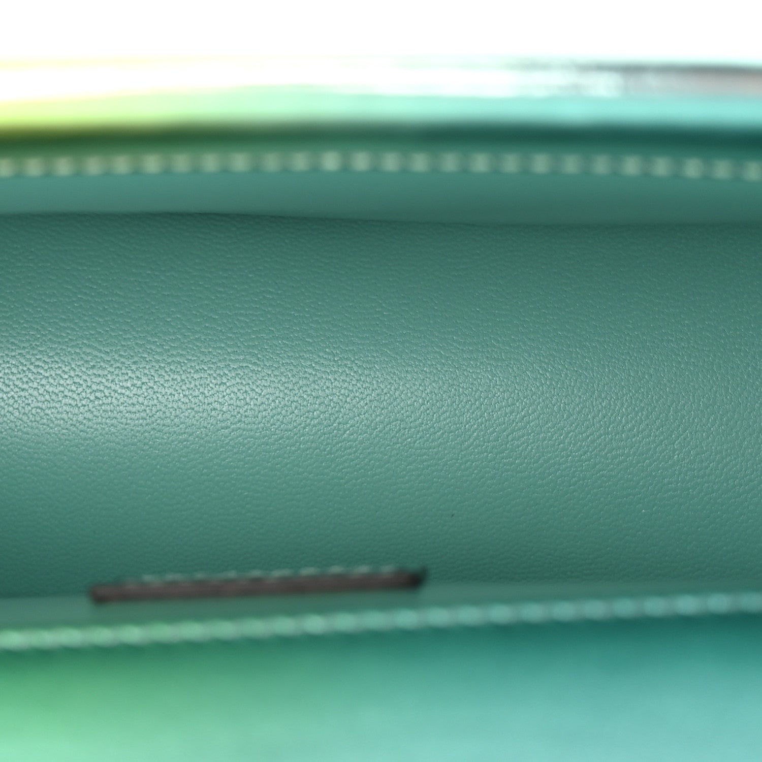 Piuma Shade Lux Mirrored Calfskin Small Dionysus Shoulder Bag Glacial Yellow Silver