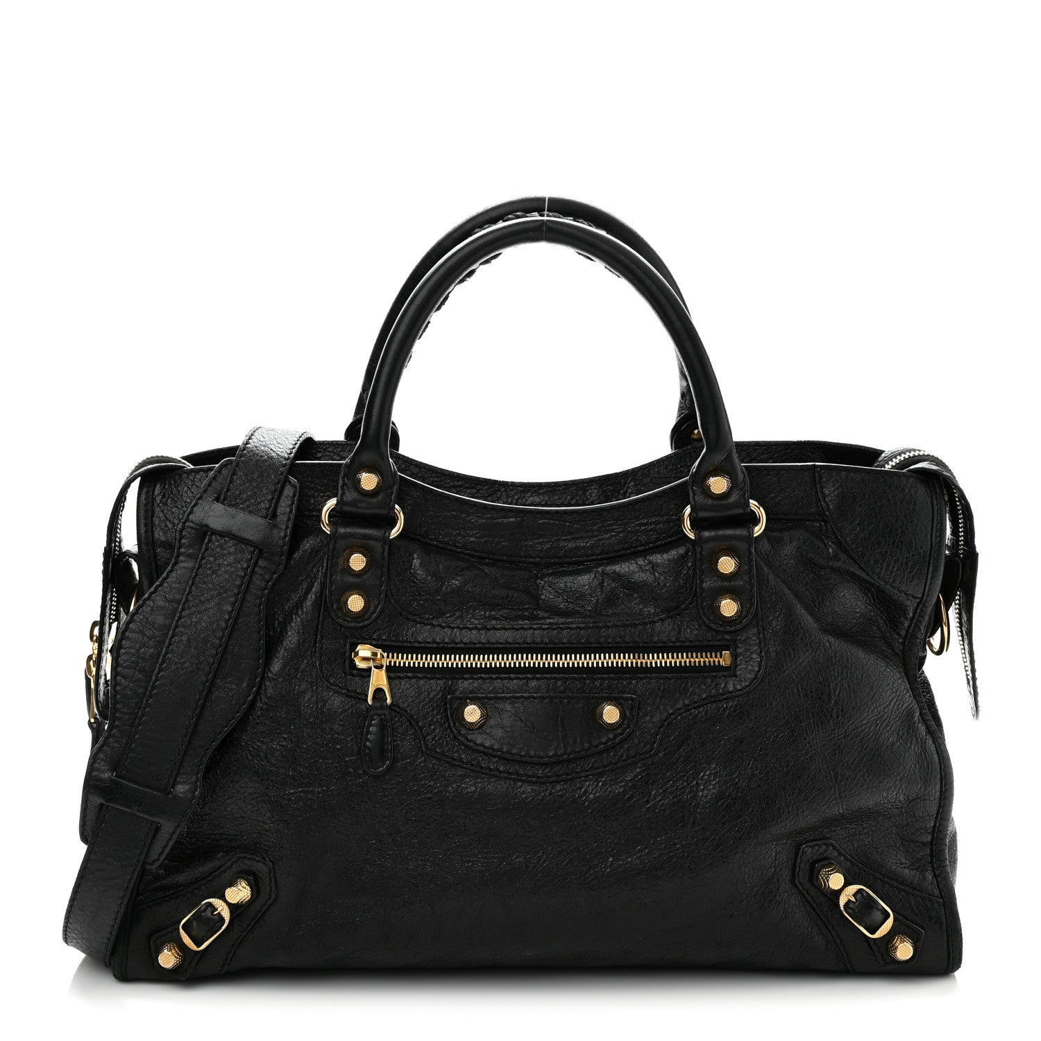 Agneau Giant 12 Gold Hardware City Black