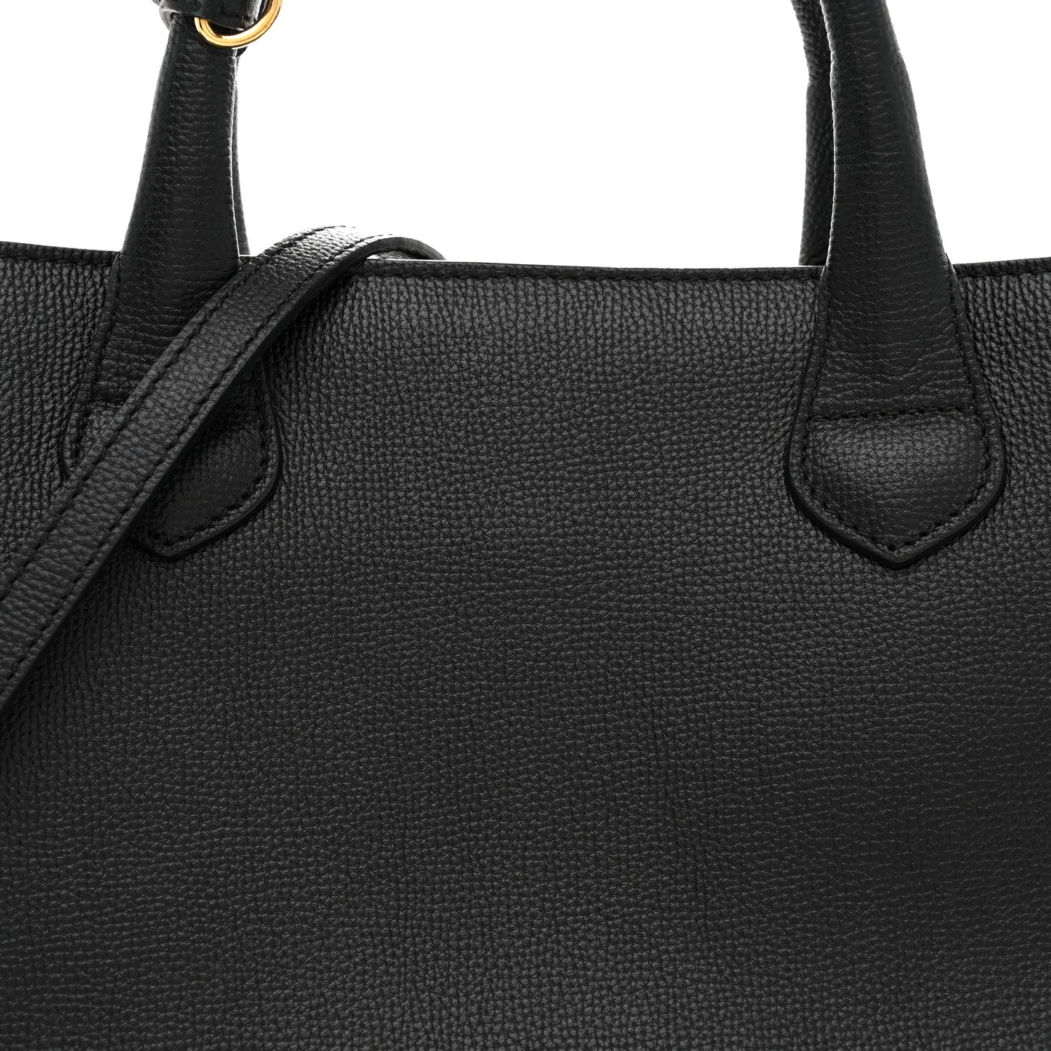 Derby Calfskin Medium Banner Tote Black