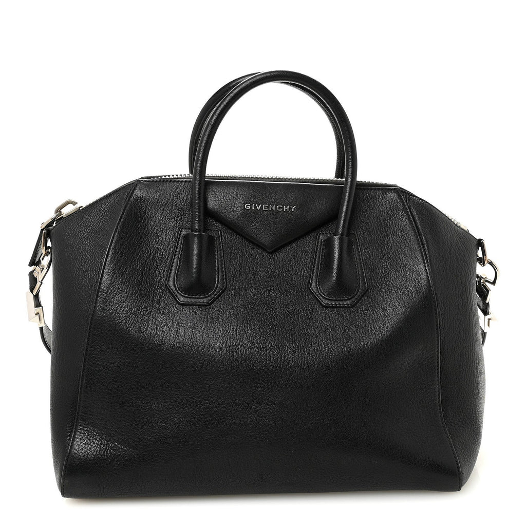 Sugar Goatskin Medium Antigona Black Black