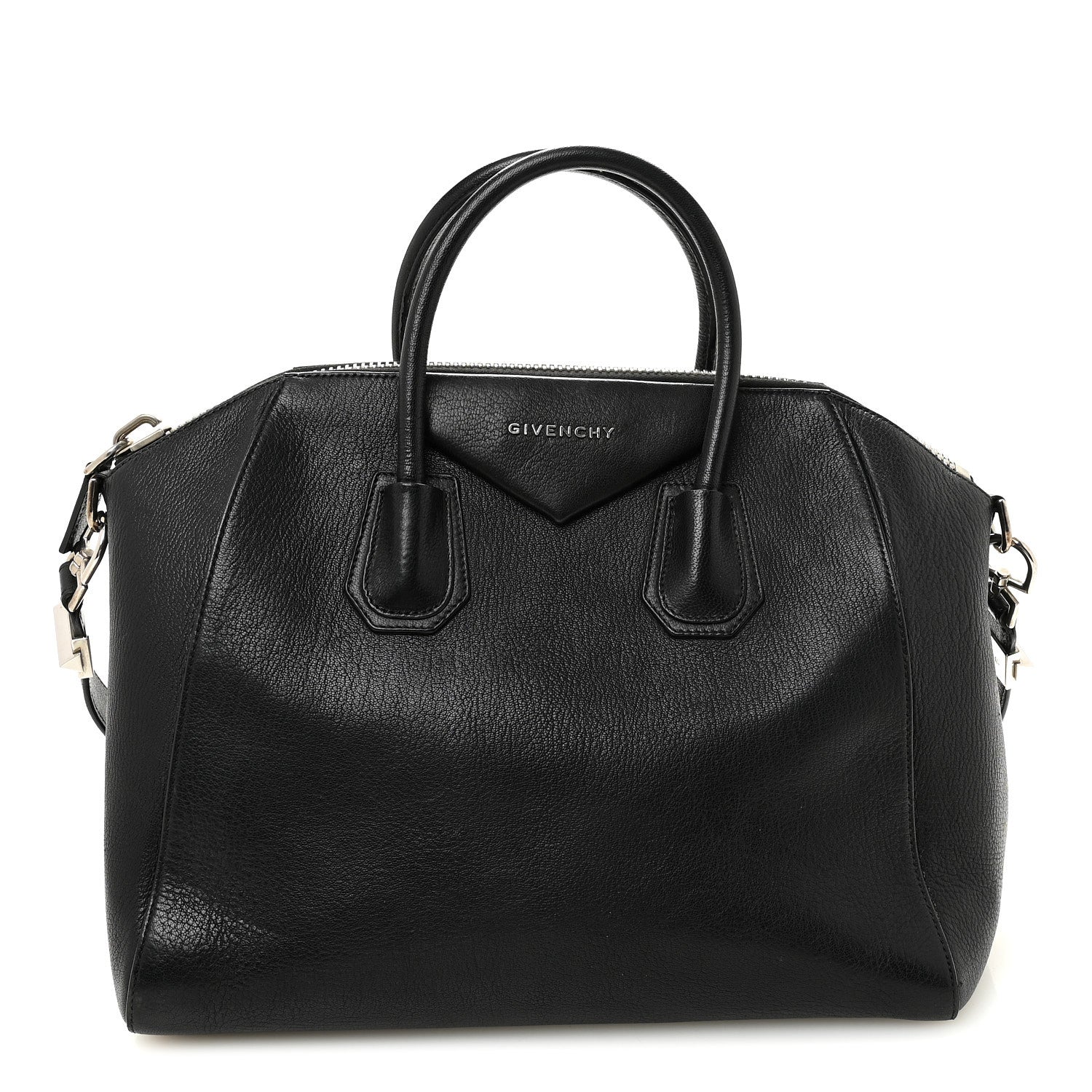 Sugar Goatskin Medium Antigona Black Black