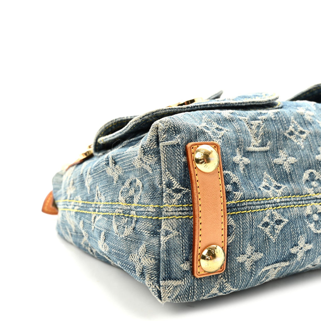 Monogram Denim Baggy PM Blue