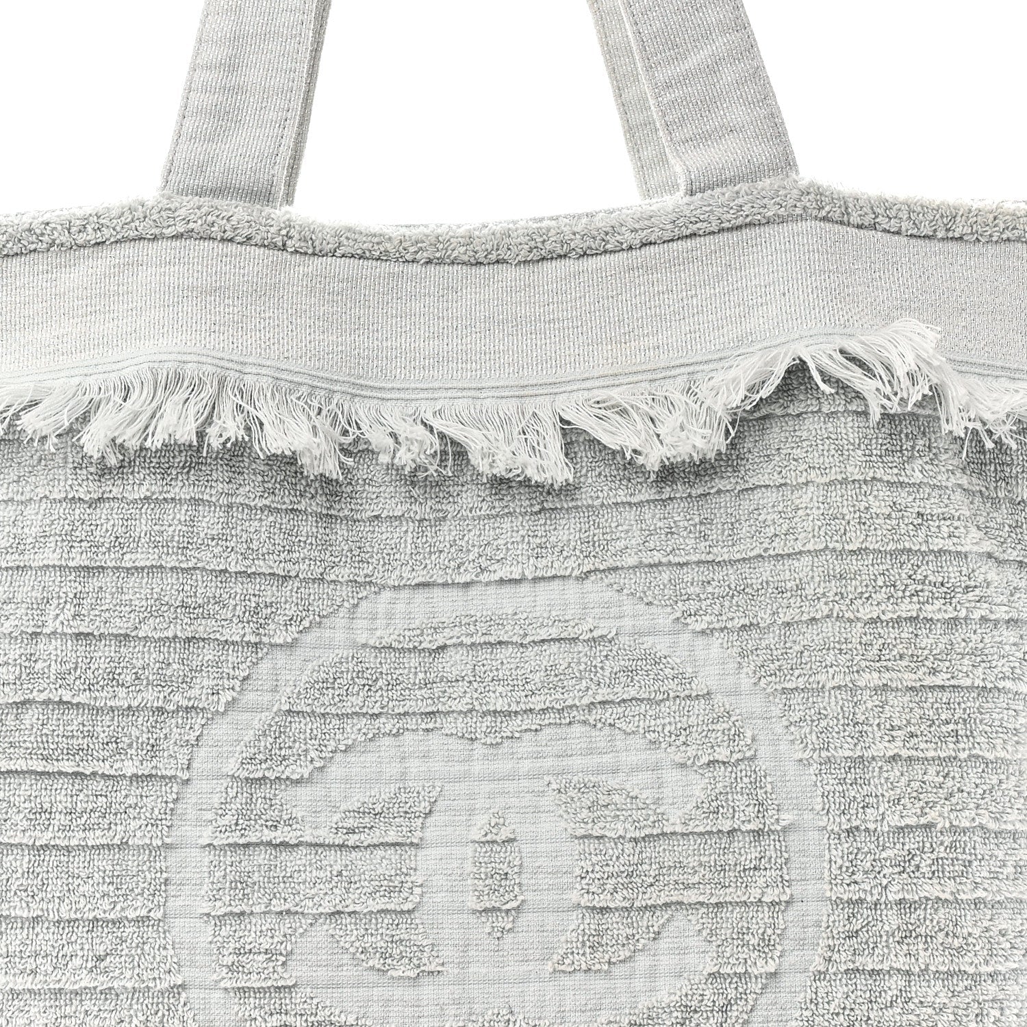 Terry Cotton CC Beach Tote Towel Set Light Grey