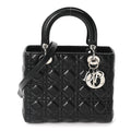 Lambskin Cannage Medium Lady Dior Black