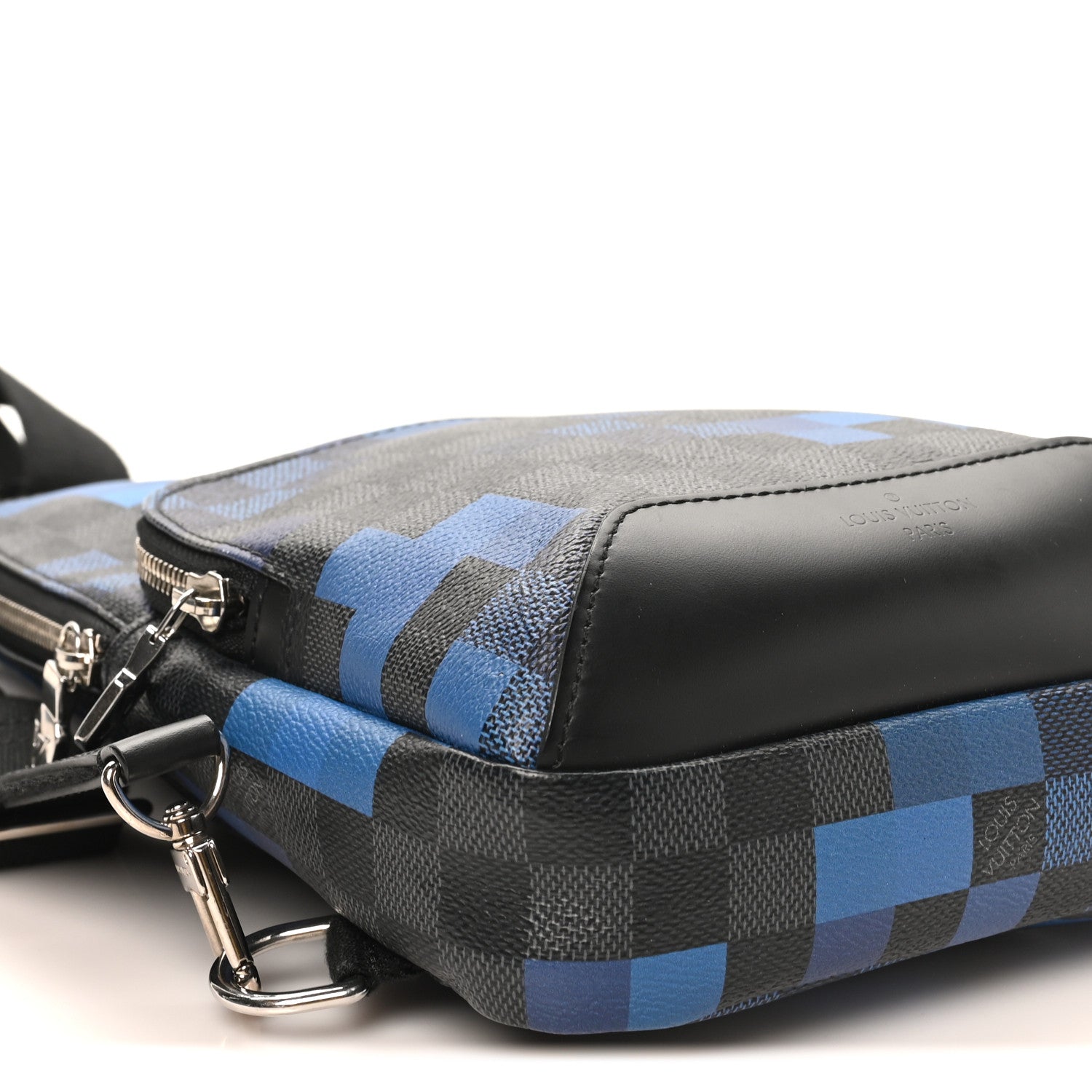Damier Graphite Pixel Avenue Sling Backpack Blue