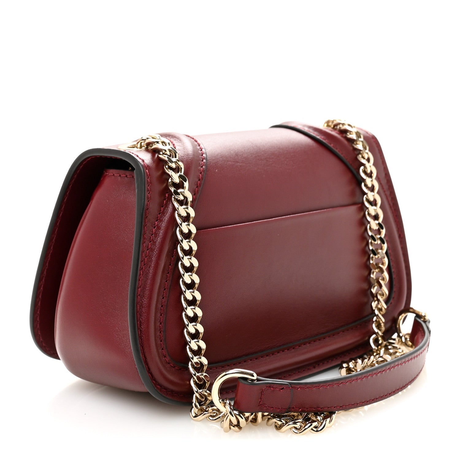 Calfskin Blondie Small Shoulder Bag Dark Red