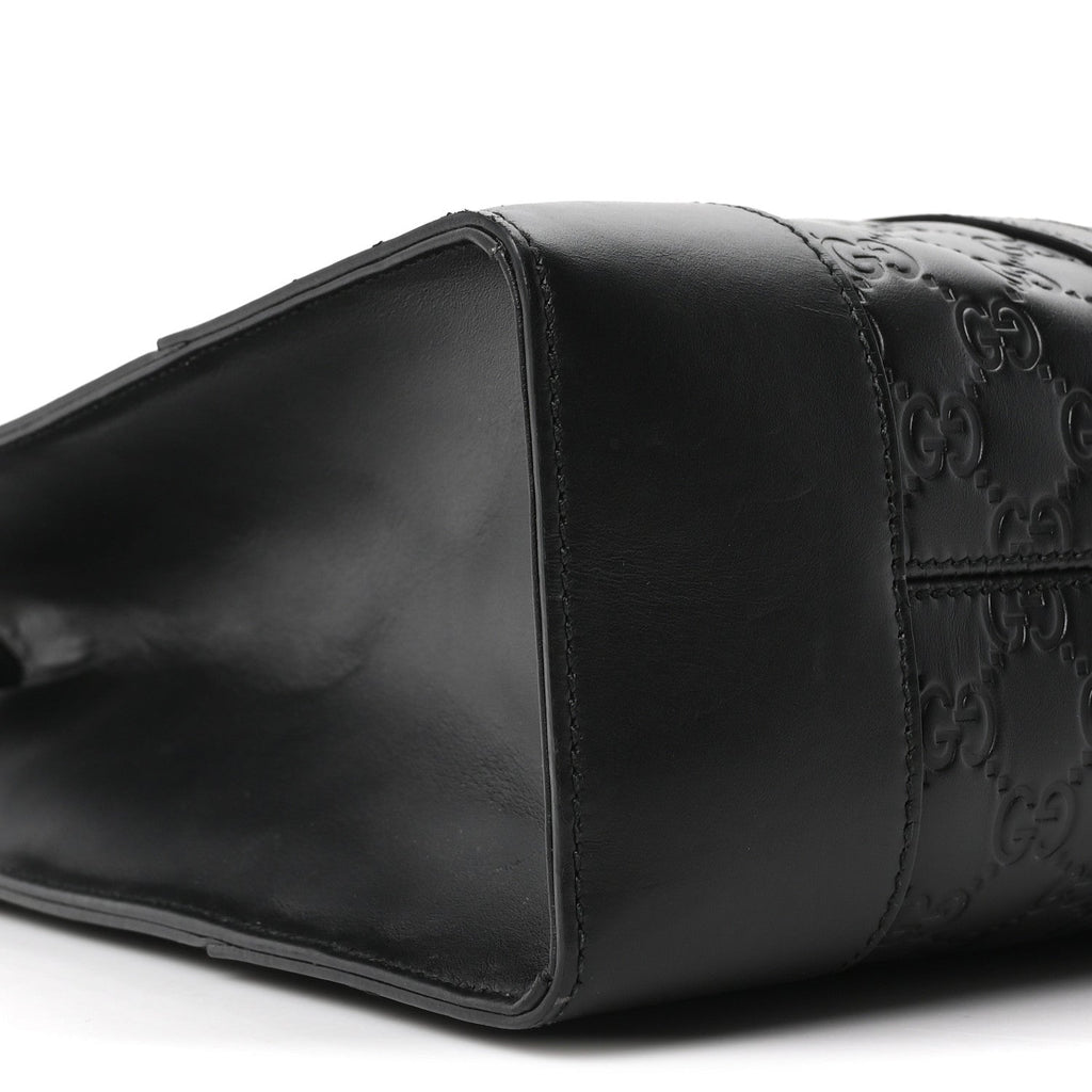 Guccissima Signature Briefcase Black