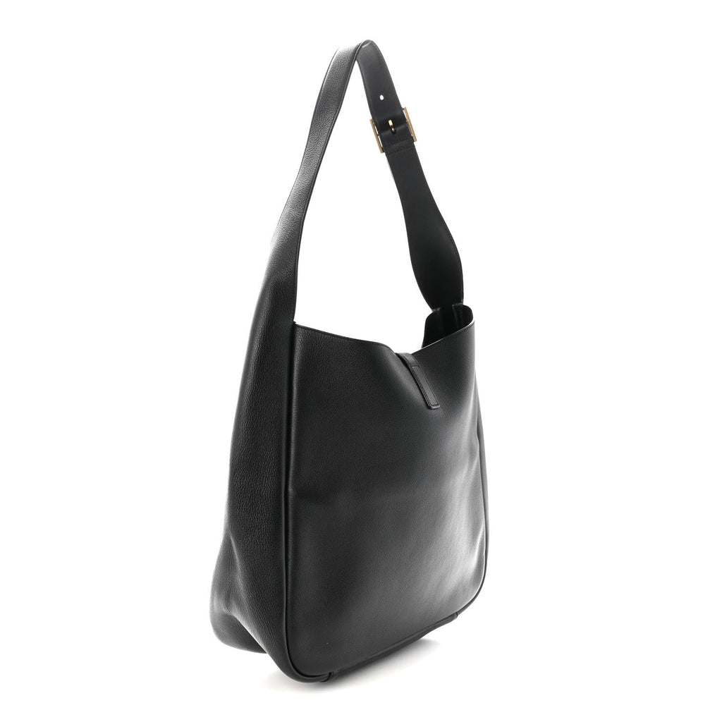 Supple Calfskin Large Le 5 A 7 Soft Hobo Black
