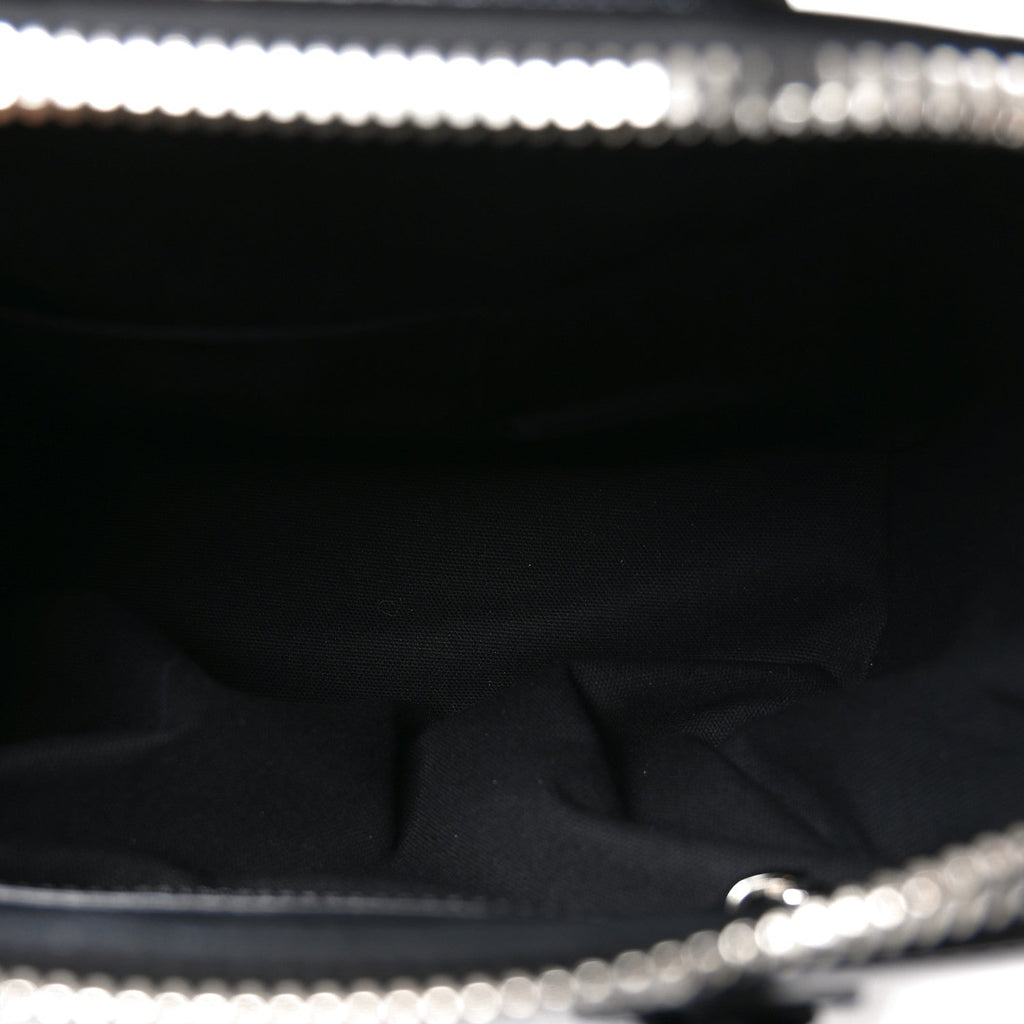 Shiny Lord Calfskin Small Antigona Black