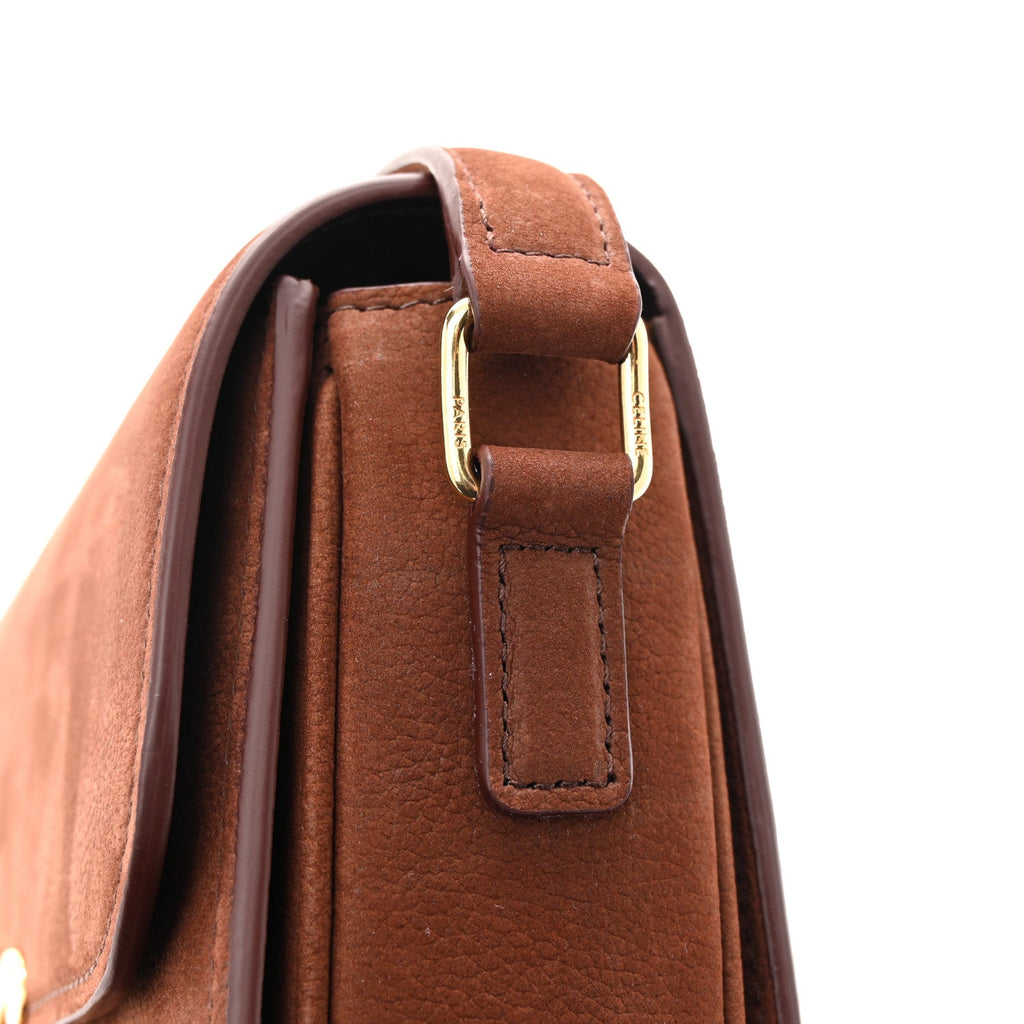 Nubuck Calfskin Teen Triomphe Chestnut