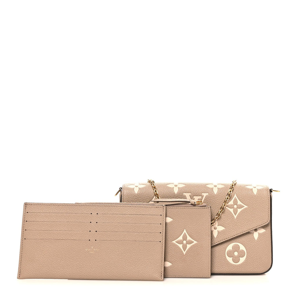 Empreinte Monogram Giant Felicie Pochette Tourterelle Creme