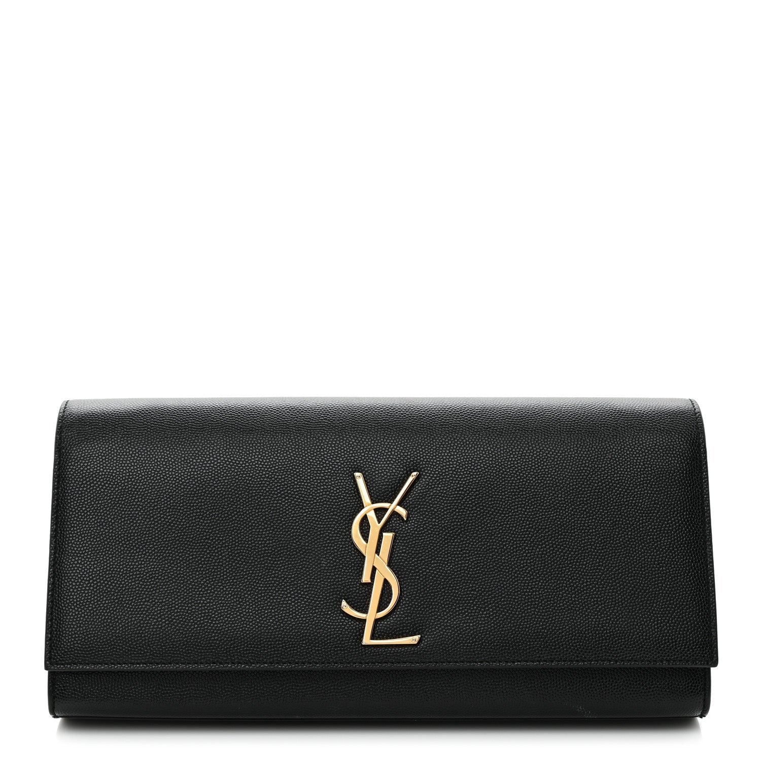 Grain De Poudre Monogram Cassandre Clutch Black