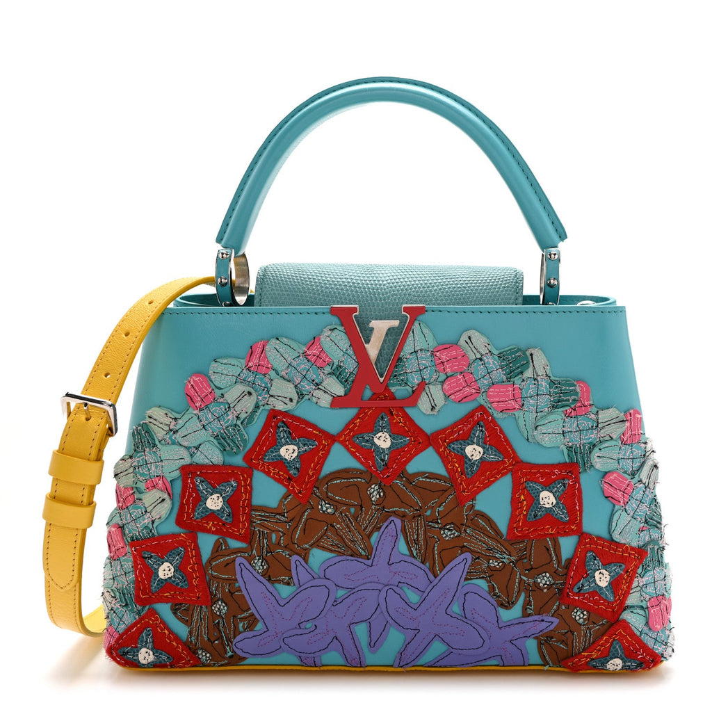 Calfskin Lizard Artycapucines Tschabalala Self PM Multicolor