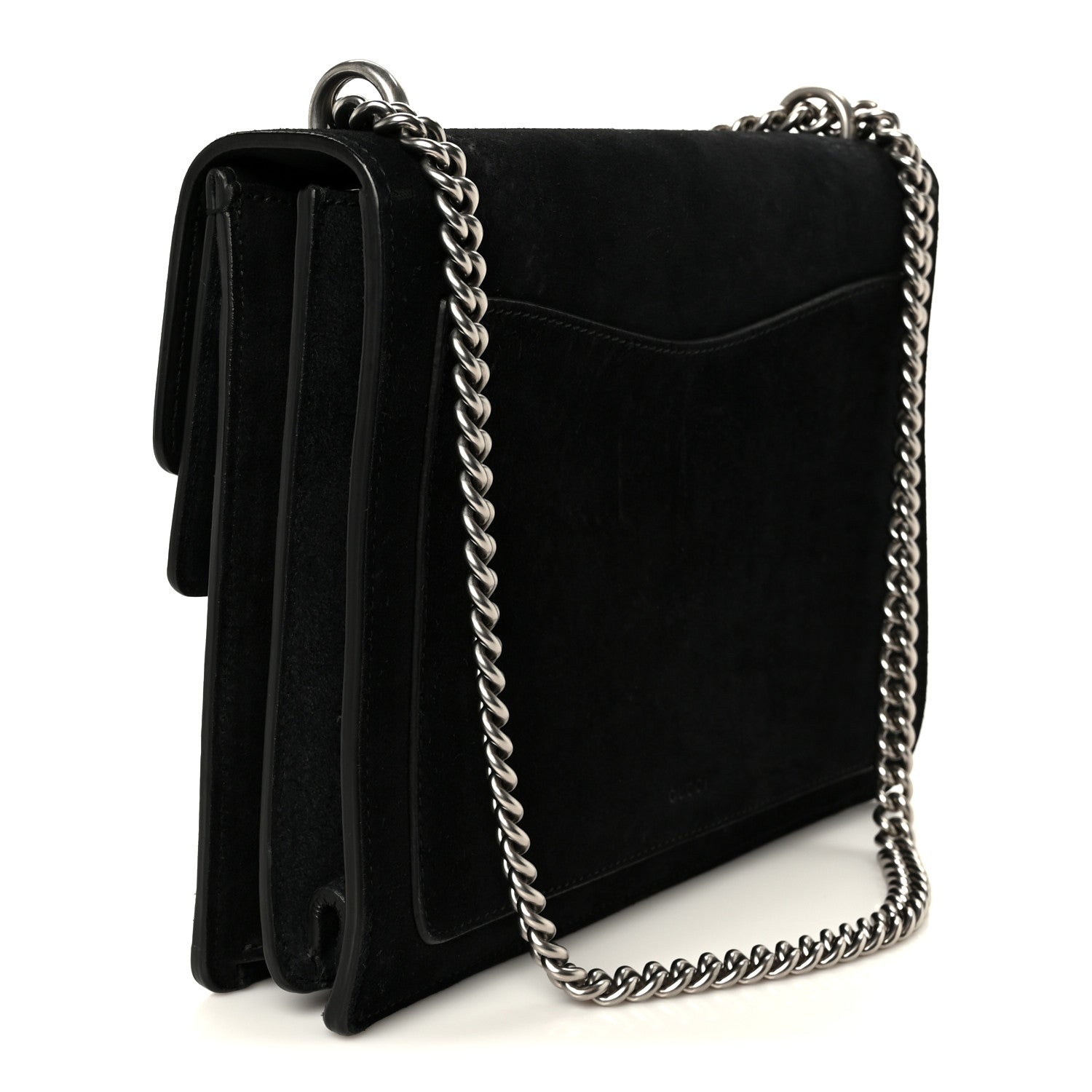 Suede Medium Dionysus Shoulder Bag Black