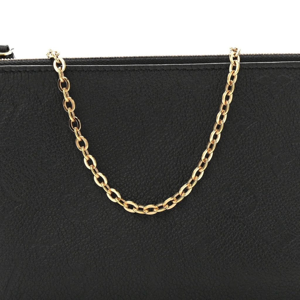 Empreinte Double Zip Pochette Black