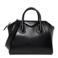 Shiny Lord Calfskin Small Antigona Black