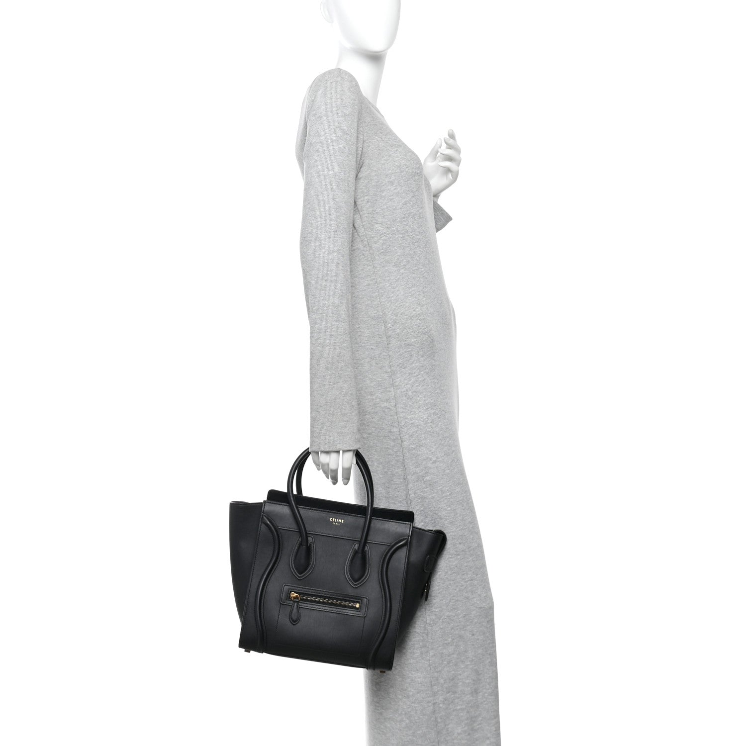 Smooth Calfskin Micro Luggage Black