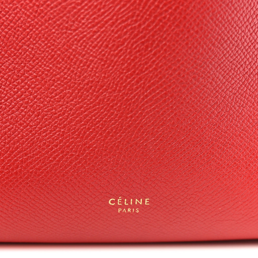 Grained Calfskin Mini Belt Bag Coquelicot