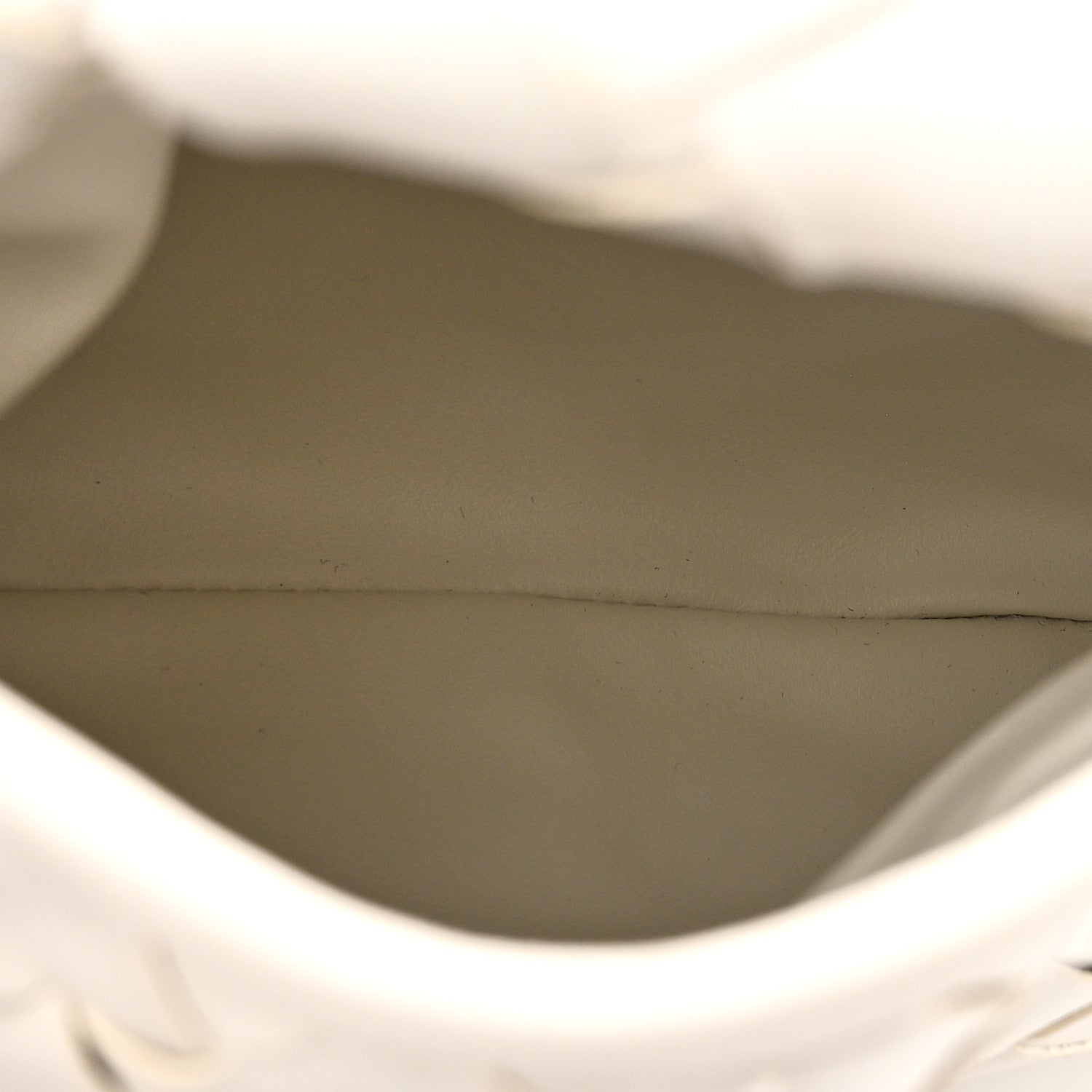 Calfskin Intrecciato Mini Hop White