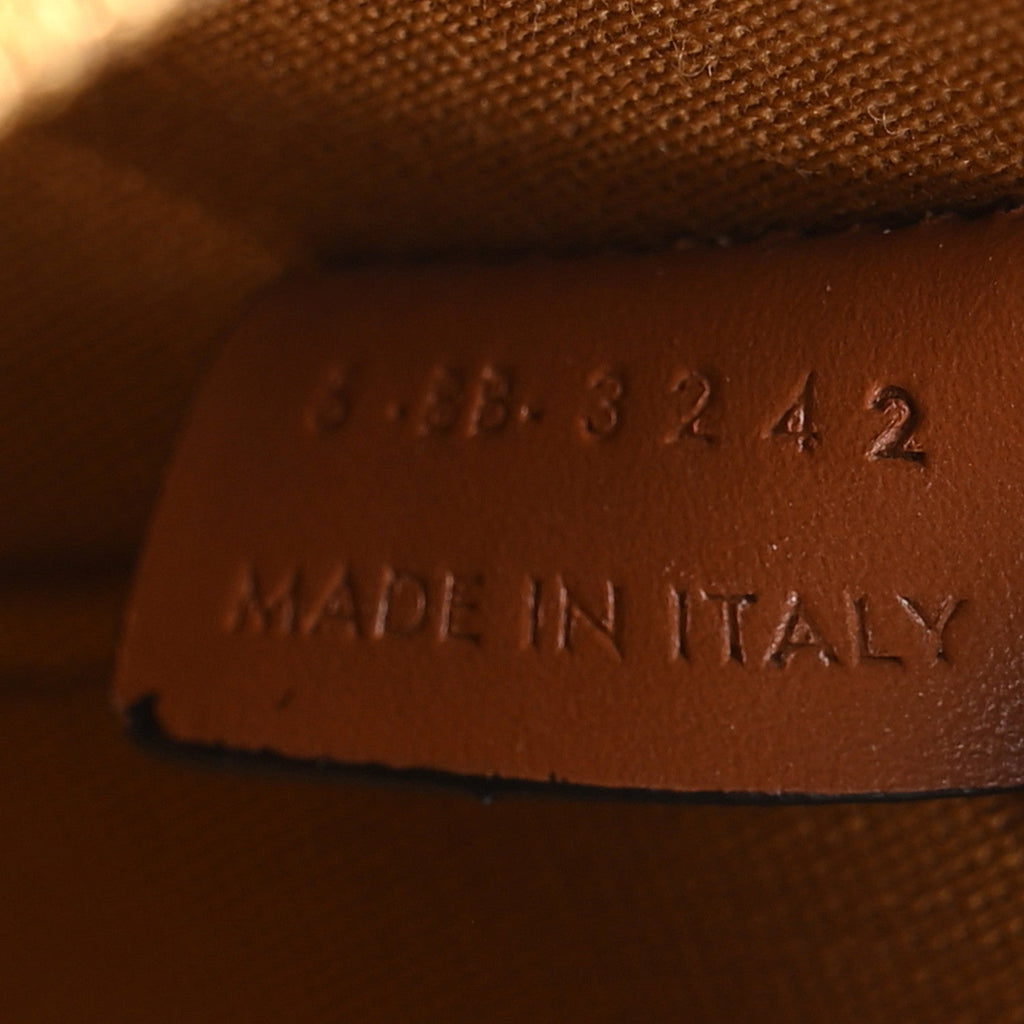 Triomphe Canvas Calfskin Mini Vanity Case Tan