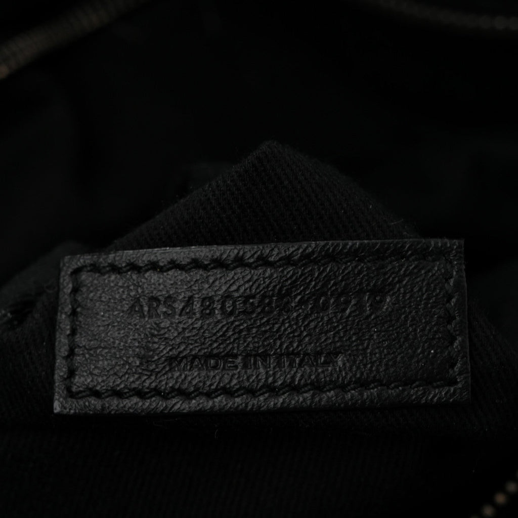 Grained Calfskin Sac De Jour Souple North South Tote Black