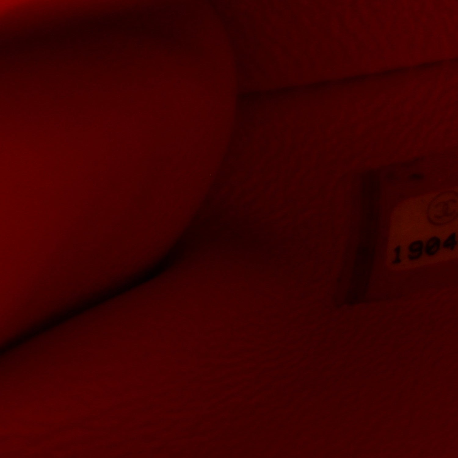 Patent Quilted Clutch with Chain Flap Red