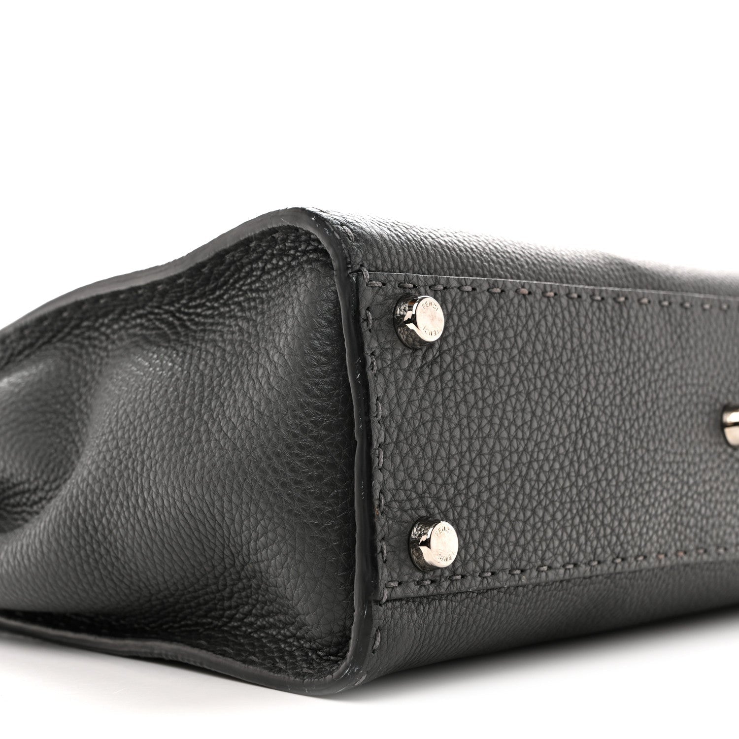 Cuoio Romano Selleria Bi-Color Medium Peekaboo Iconic Satchel Asfalto Latte
