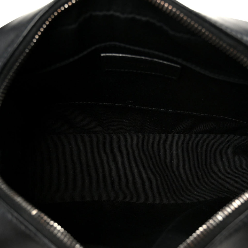 Calfskin Matelasse Monogram Lou Camera Bag Black