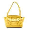Paper Calfskin Maxi Intrecciato Medium Arco Yellow