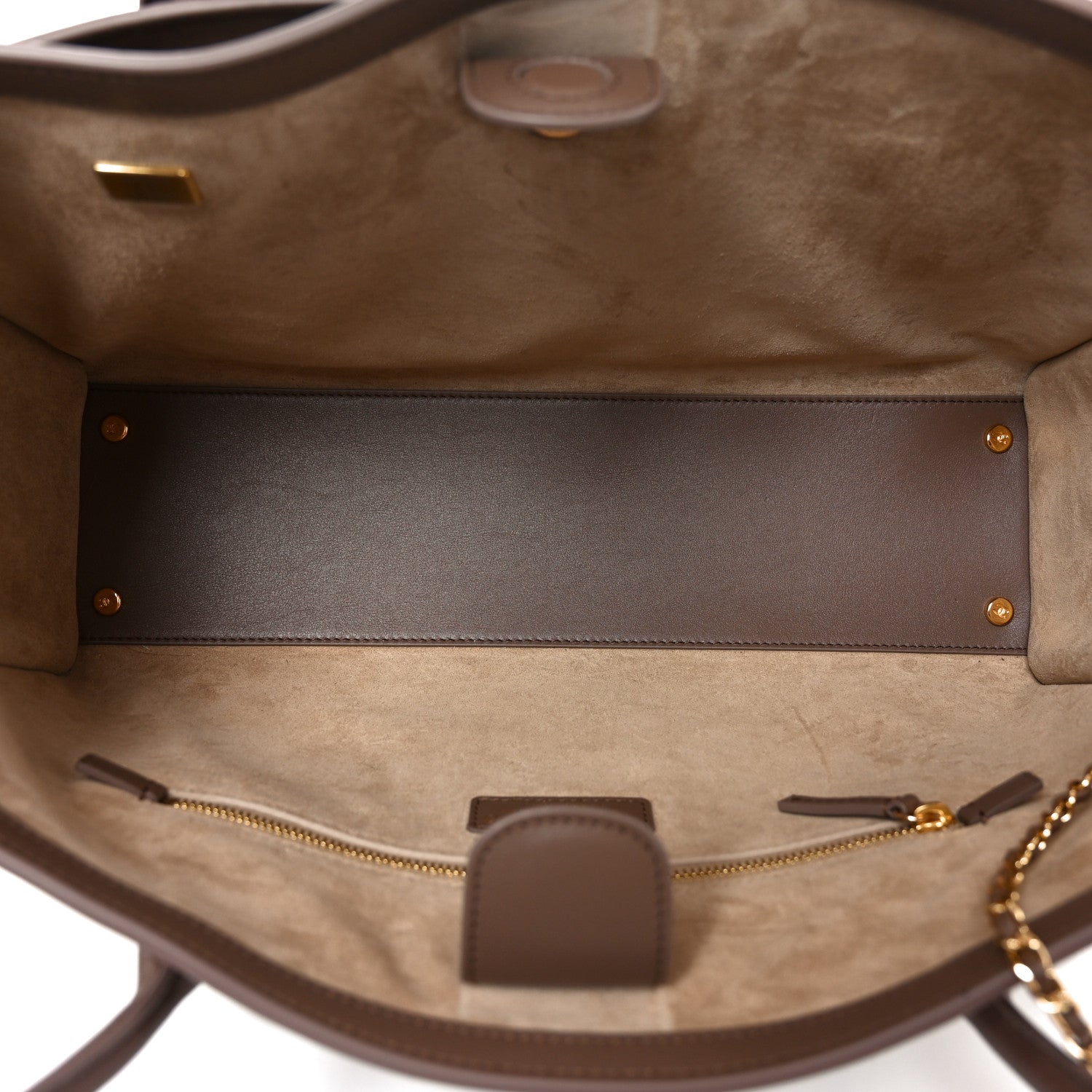 Calfskin Archetype Small Shopping Tote Brown