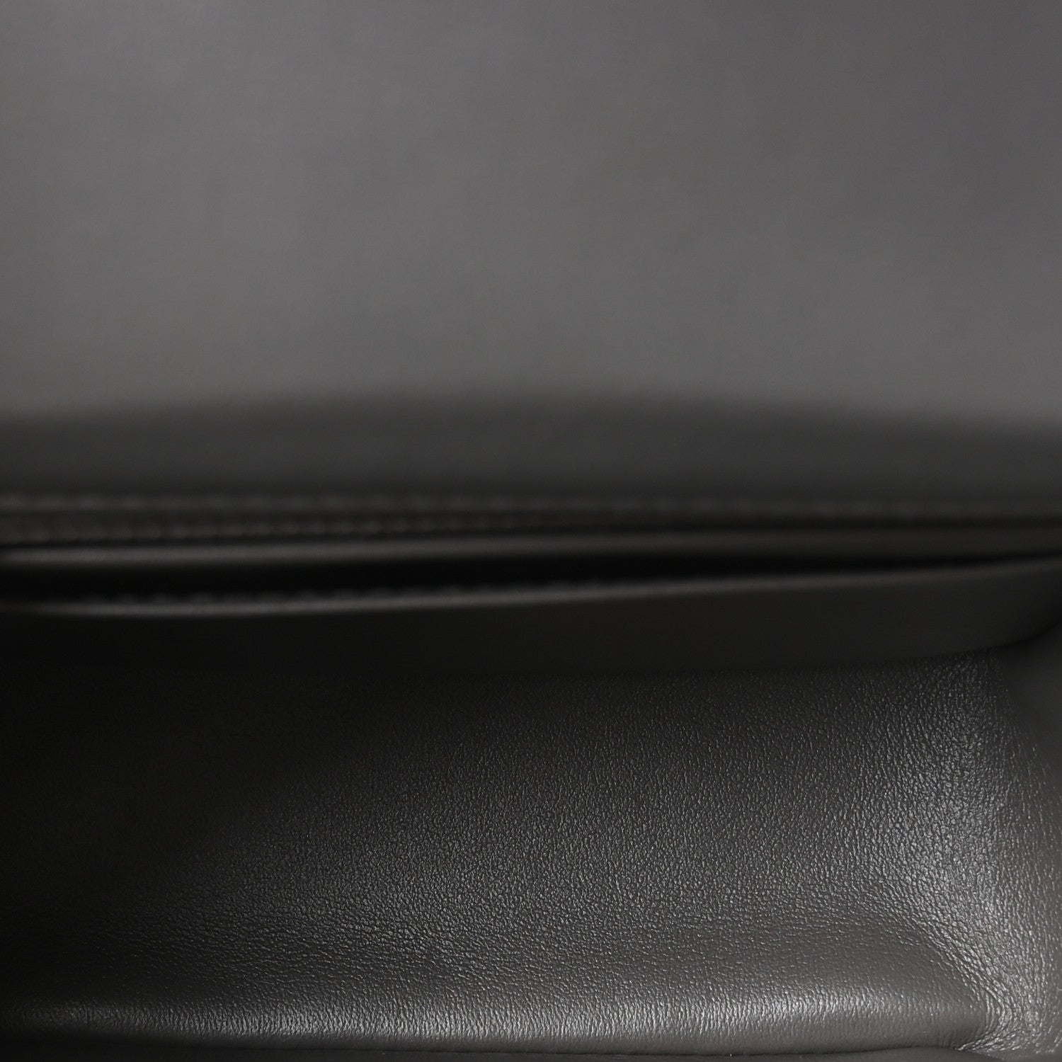 Lambskin Quilted Mini Square Flap Dark Grey