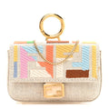 Kuban Canvas FF Embroidered Nano Baguette Charm Grezzo Multicolor